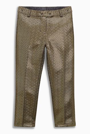 Gold Metallic Capri Trousers (3-16yrs)